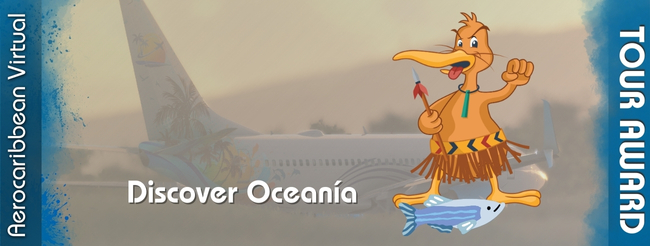 Completed all required legs of the Discover Oceanía Tour.
