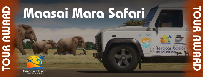 The Maasai Mara Safari Tour Award is awarded to pilots who complete all tour legs, demonstrating safe bush flying operations into remote and unpaved airstrips across the Maasai Mara.